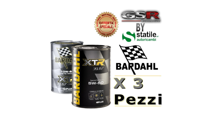 3 Litri Olio Bardhal 5w50 Xtr C60 Racing 39.67 Lt.1